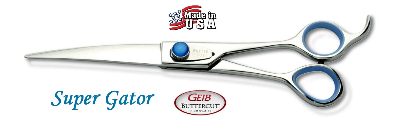 Geib Buttercut SUPER GATOR PROFESSIONAL CURVED Pet Grooming 7.5" SHEAR Scissor