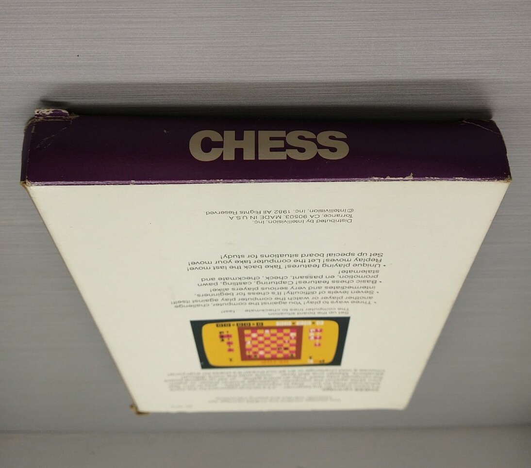 VINTAGE INTELLIVISION MATTEL ELECTRONICS USCF CHESS BOX GAME 2 OVERLAYS