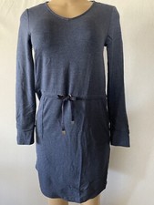Adrienne Vittadini Sz XS Blue Long Sleeve Dress Women's Drawstring Waist