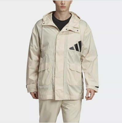 Adidas Men's Athletics Pack Parka Linen Jacket Coat EB7613 US