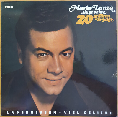 Mario Lanza   Mario Lanza singt seine 20 größten Erfolge, Vinyl, LP von 1976