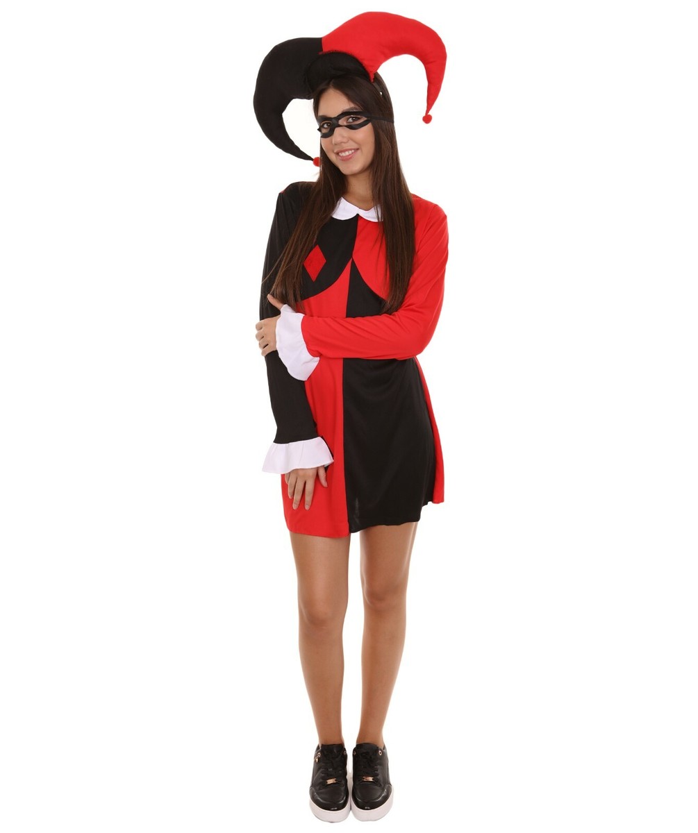 red and black harley quinn dress DC Comics Red White & Black: Harley Quinn Cosplay Costume Gcosplay