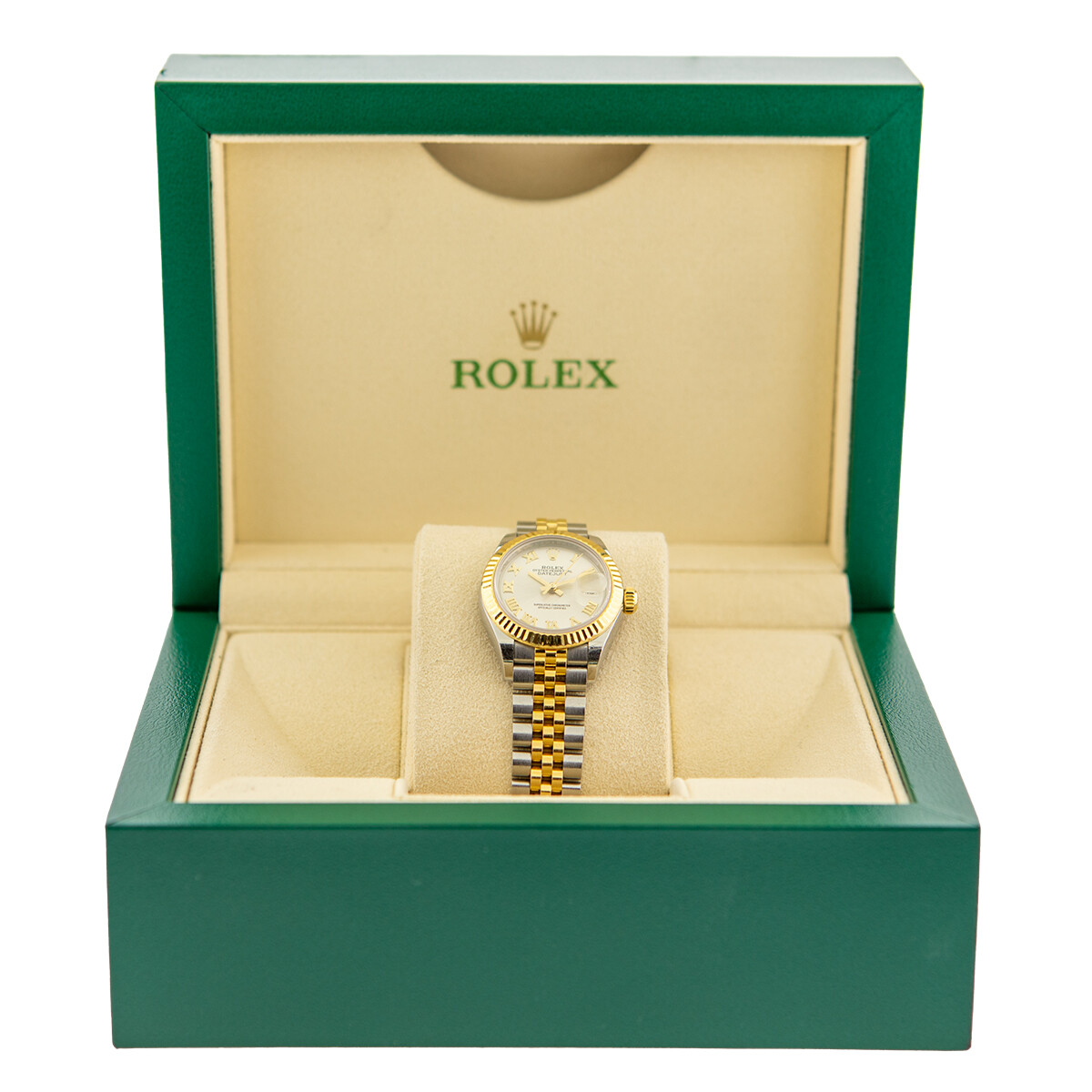 ROLEX Steel & 18K Yellow Gold 28mm Datejust 279173 Silver