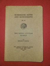 ANS Notes and Monographs #33: Two Recent Egyptian Hoards - Newell - 1927