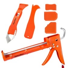ValueMax Caulk Gun & Caulk Scraper Kits Sealant Grout Scraper Caulk Remover Tool