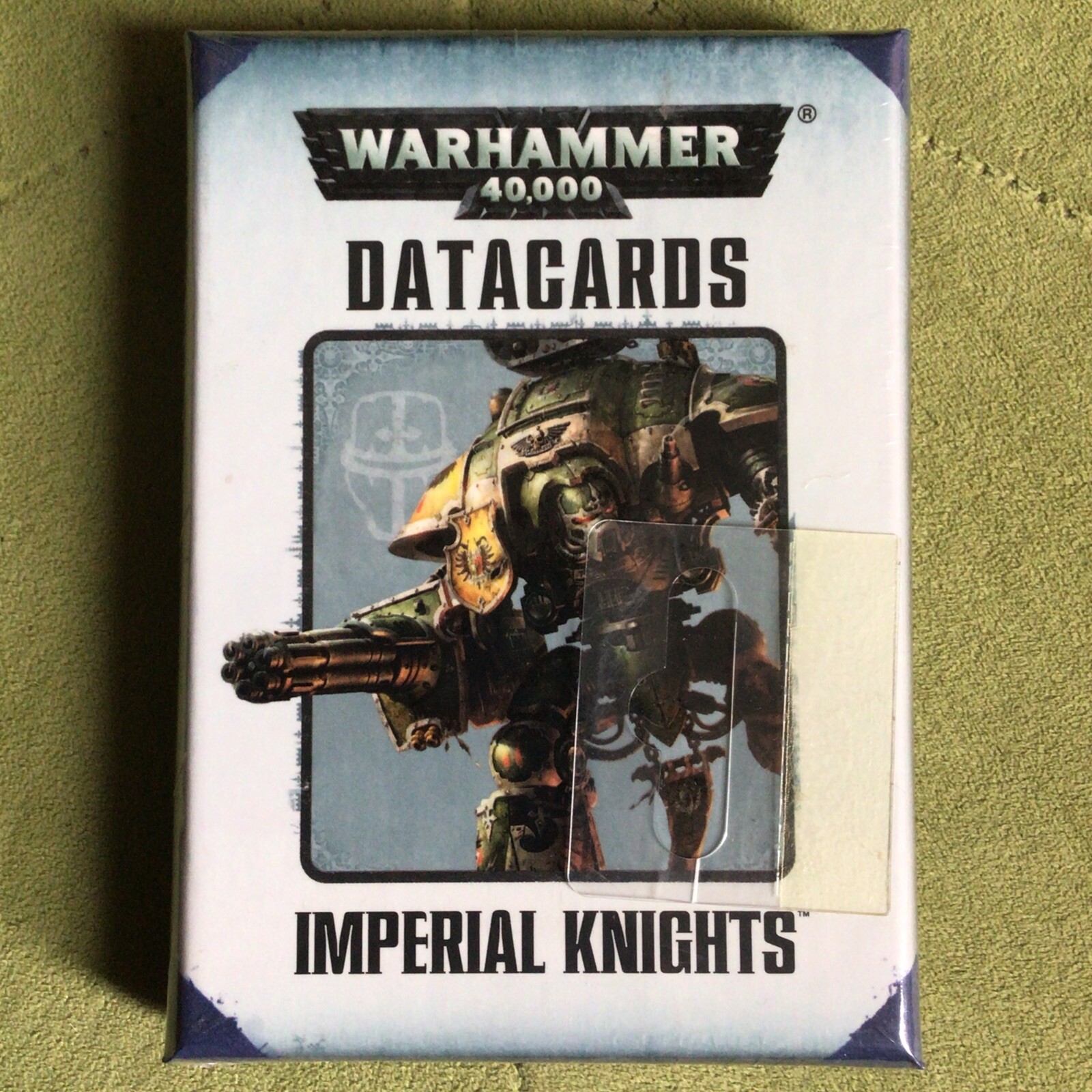 GAMES WORKSHOP WARHAMMER 40K IMPERIAL KNIGHTS DATACARDS