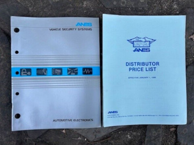 Rare Vintage 1986 ANES Vehicle Security Systems Automotive electronics Catalog