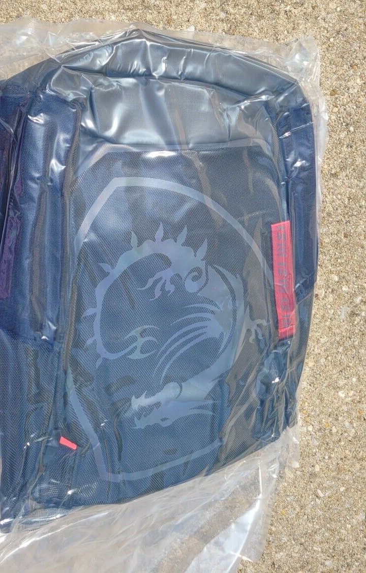 Sealed MSI Gaming Backpack, Black polyester Pack Carry Bag