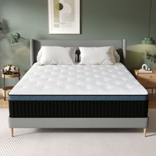 12" 14" Mattress in a Box Twin Full Queen King Size Memory Foam Pocket Spring