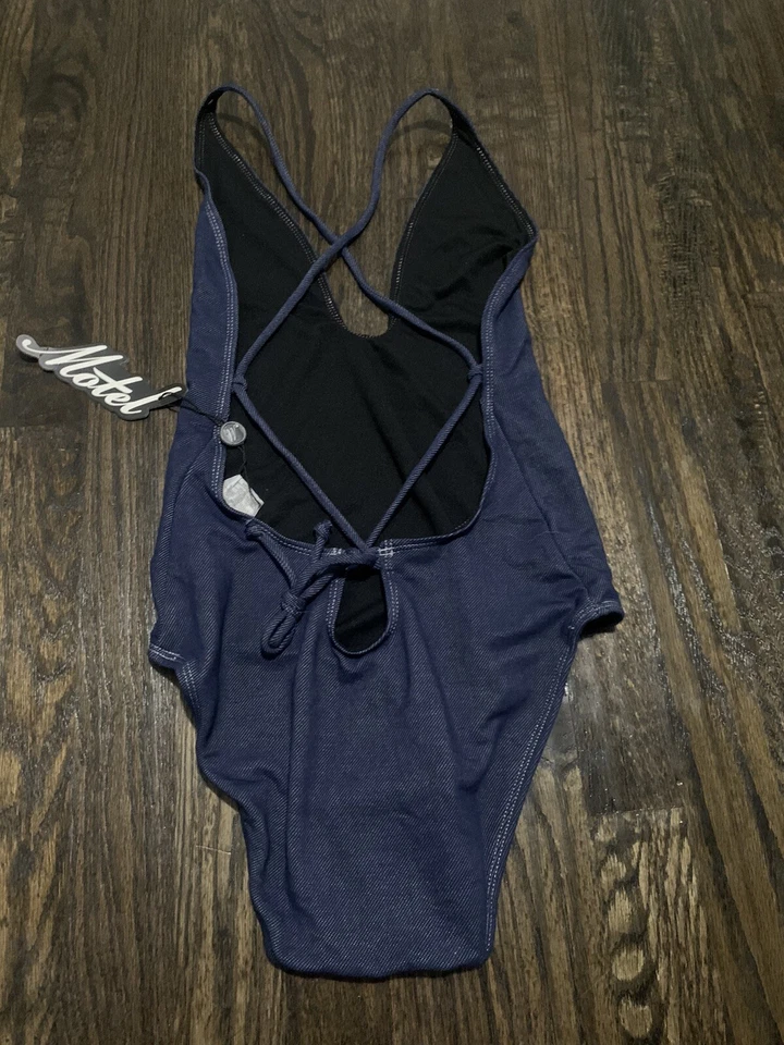 Traje de baño Motel Rocks efecto mezclilla para mujer S Foto 2 de 4