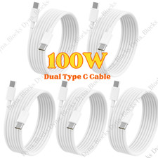 100W USB-C to USB-C Type-C Cable PD Fast Charger For Samsung Macbook iPhone 15