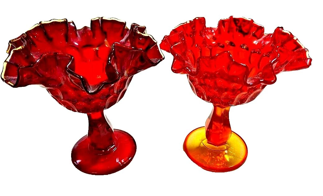 Glass Art Deco Decoración platos dulces