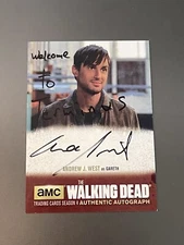 Walking Dead Season 4 Andrew J West “Welcome To Terminus” Inscription Auto #AJW1