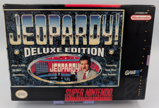 Jeopardy -- Deluxe Edition (Super Nintendo SNES, 1993) - CIB Complete - Tested