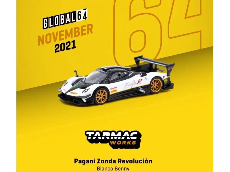 PAGANI Zonda Revolution  - Bianco Benny - TARMAC 1:64 - Immagine 3 di 4