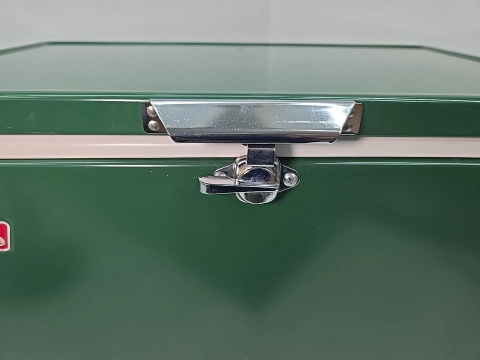 Enfriador Coleman vintage años 70 verde y blanco 22L x 13,5Wx 15,5H - ¡Muy bonito!! Foto 2 de 4