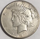 1927 PEACE "AU HIGH GRADE" - LUSTER AND DETAILS IS EASY TO SEE, COIN/PRICE👍💥✅