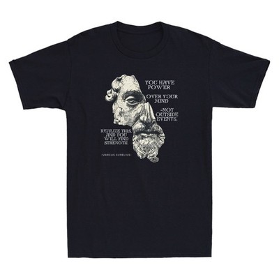 Marcus Aurelius Stoic Philosophy Roman Philosopher's Quote Vintage Men's T-Shirt