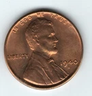 1940 S UNCIRCULATED Lincoln Wheat Cent - Actual Coin Shown