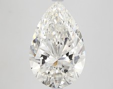 Cert. GIA 5.20 CT Pear Cut Natural Mined Diamond Loose G color VS1 clarity