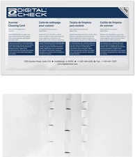 Kicteam - ® Cleaning Cards for Digital Check Scanners (15 Cards) - Digital Check