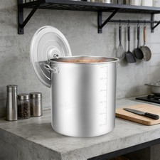 70 Litre Catering Saucepan Saucepan Stock Pot With Stainless Steel Lid UK
