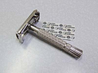 Vintage Z-1 1954 Gillette Super Speed 1st Year Flare Tip DE Safety Razor
