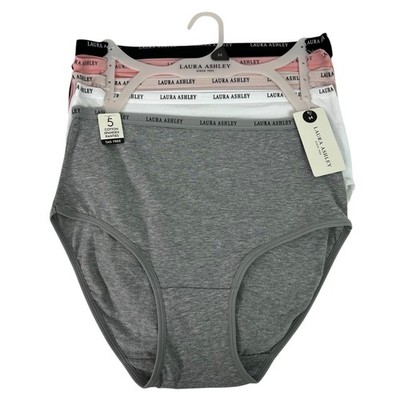 Laura Ashley Women s Panties Sz Medium Pkg/5 Briefs Tag Free Multi Colors