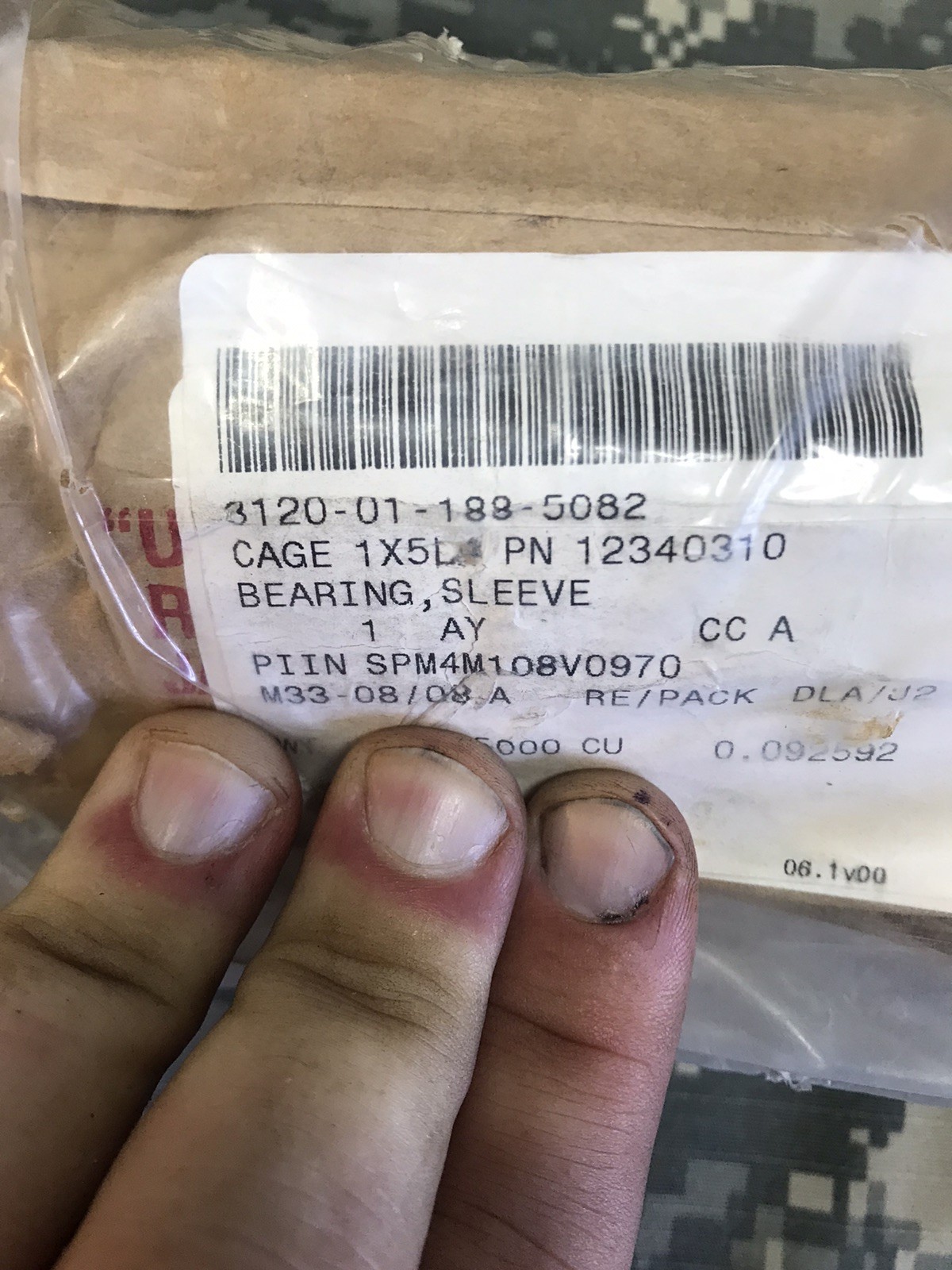 Humvee Turret Bearing Sleeve, Gun Support, 3120-01-188-5082