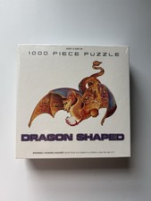 1000 Piece Fire Breathing Dragon Shaped Puzzle Made in the USA - NEW