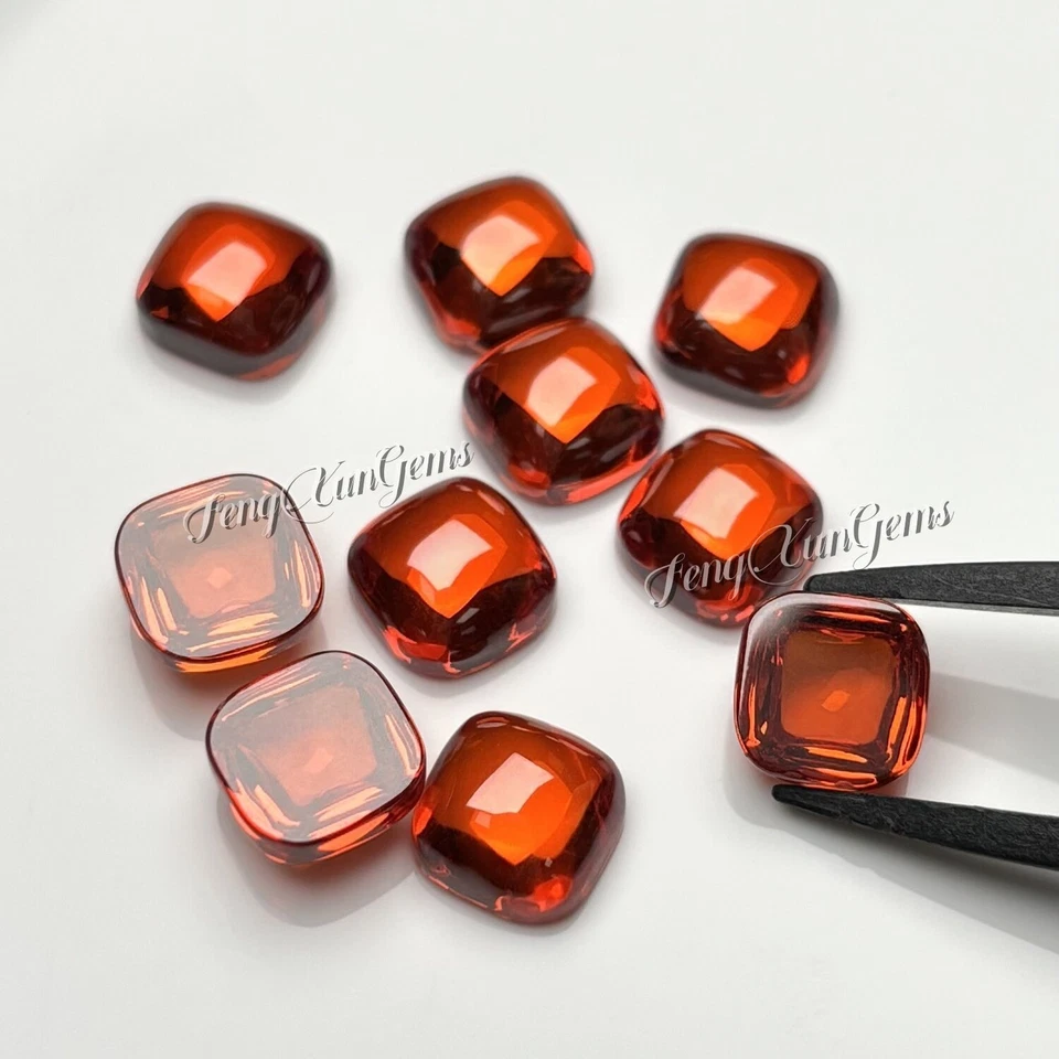 Cushion shape Cabochon Flat Back Zircon Multicolor Loose Diamond cz For Ring DIY - Image 4 of 4