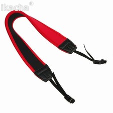 Red Canon DSLR Neck Strap with Neoprene Padding   Fits Canon EOS 7D 5D II 60D 50