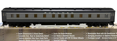 HO WALTHERS 932-10416 PULLMAN HEAVYWEIGHT 6-3 (PLAN # 3523C) PULLMAN