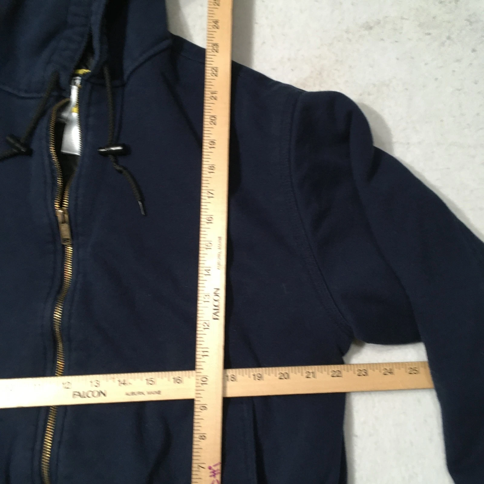 Walls Workwear Jacket Men’s Large blue Zip Hoodie Heavyweight QUILTED Lined image 5