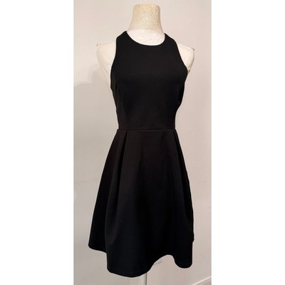 Lulus Black Little Black Dress sz S. soft glam date night romantic LBD aesthetic