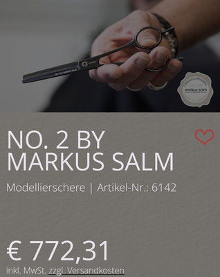 Neue und Unbenutzte Profi -Friseur -Schere-von-Tondeo-Markus Salm Edition