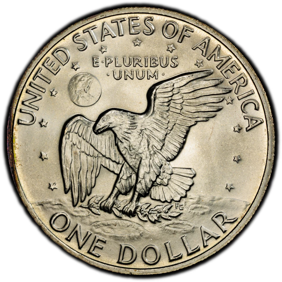 Eisenhower Dollar 1972-S PCGS MS66: A Full Rainbow Crescent Ike - A Neon Gem - Image 4 of 4