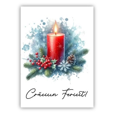 Craciun Fericit. Rumänische Weihnachtskarte. La Multi Ani! Crăciun Fericit!