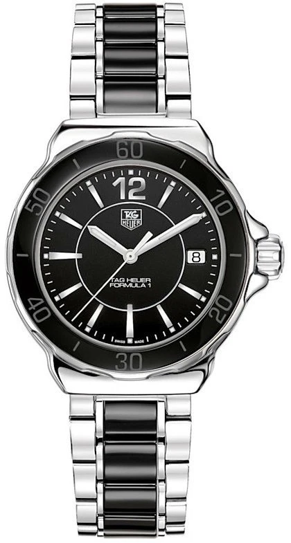 Tag Heuer Formula 1 WAH1210.BA0859 Black Dial Bezel Women's Steel/Ceramic Watch