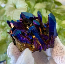 Titanium Crystal Blue Color  Home Decor  Housewarming, Healing Crystal Gifts