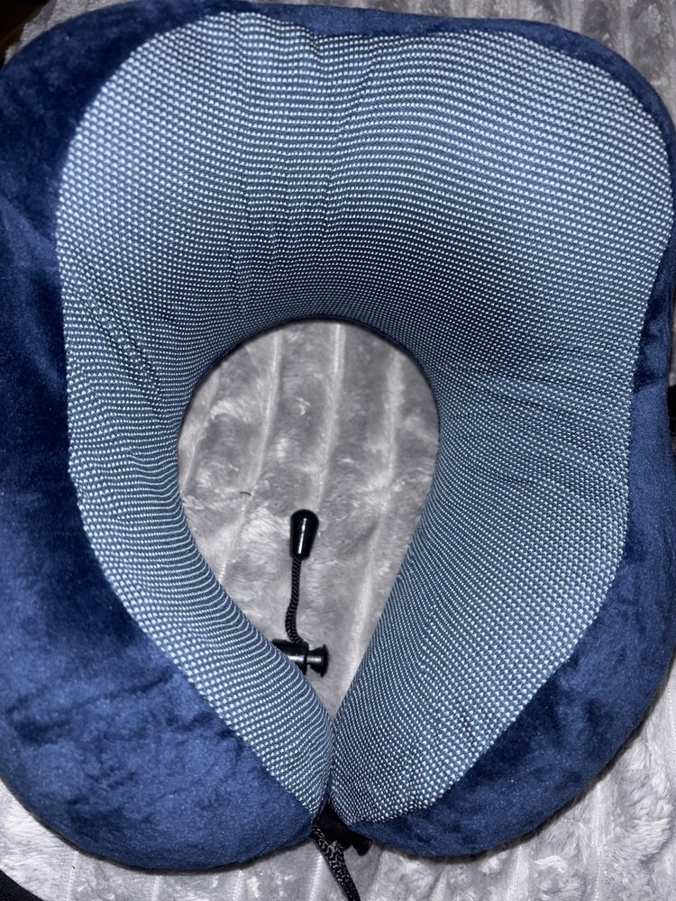 Memory Foam Travel Neck Pillow with 360 Support for Head & Neck Comfort