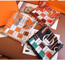 2025 New Boutique 18 Momme Twill Silk Wrap Scarf Printing Two Face Shawl 35'