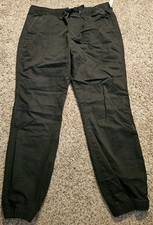 NWT Gap Essential Jogger Pants Moonless Night Black Womens Medium Elastic Waist