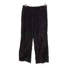 Kasper Brown Linen Rayon Wide Leg Pants - Size 12