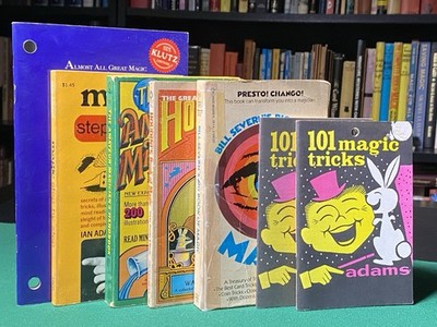Vintage Magic Books, Lot of 7, Learn Magic Tricks, Sleight of Hand