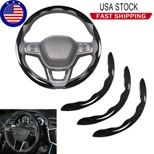 3pcs Carbon Fiber Steering Wheel Cover Car Steering Wheel Cover For Menwomen