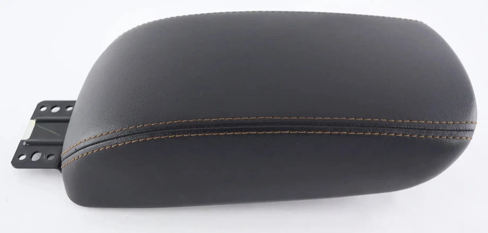 17 - 21 Jeep Compass Sliding Center Console Lid Armrest Black Gold Stitch - Image 2 of 4