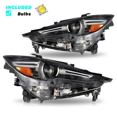 Headlights For 2017-2021 Mazda CX-5 CX5 Full LED Projector w/AFS Lamps Set LH+RH