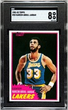 1981-82 Topps #20 Kareem Abdul-Jabbar SGC 8