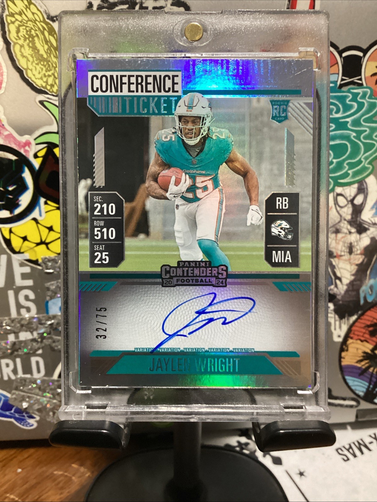 2024 Contenders Jaylen Wright Rookie Ticket RPS Auto RC Conference #11/75